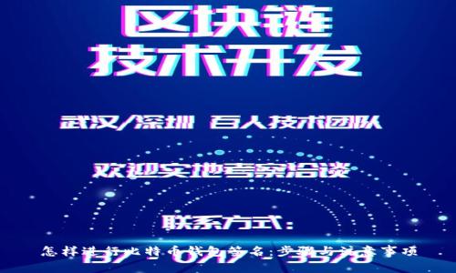 怎样进行比特币钱包签名:步骤与注意事项