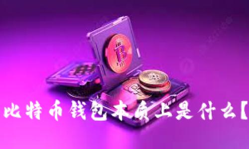 比特币钱包本质上是什么?